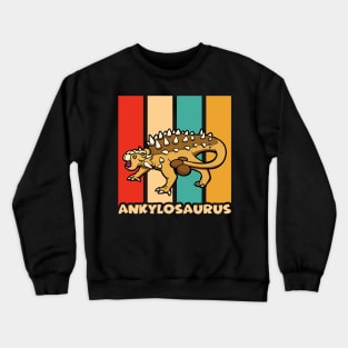 Ankylosaurus Vintage Dinosaur Crewneck Sweatshirt